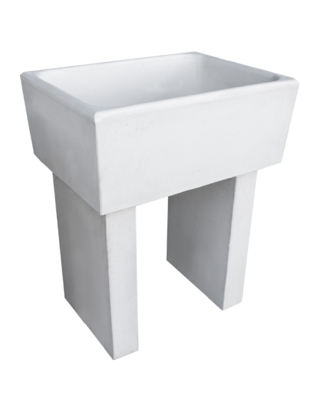 Pilozza Calcestruzzo Cemento Piedi Serie Ostuni 75 x 55 x H 30 cm Con Piedi 