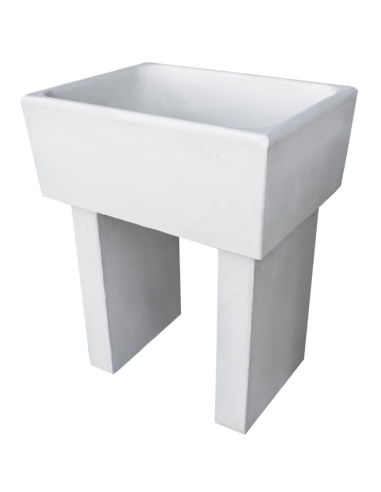 Pilozza Calcestruzzo Cemento Piedi Serie Ostuni 75 x 55 x H 30 cm Con Piedi 