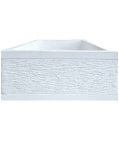 Pilozza Serie Grecale Cemento Calcestruzzo L.70 x P.35 x H.16 Cm Con Piedi 2