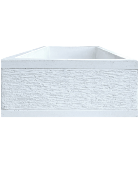 Pilozza Serie Grecale Cemento Calcestruzzo L.70 x P.35 x H.16 Cm Con Piedi