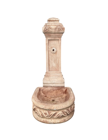 Fontana Calcestruzzo Cemento Senza Rubinetto 51x62xH.120cm Modello Spagnola  