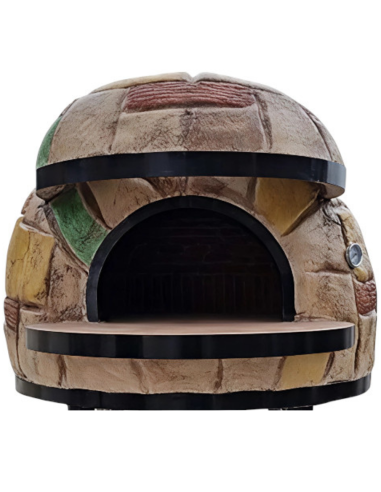 Forno Legna Artigianale Linea Rustico Rivestimento Mosaico Alta Resistenza