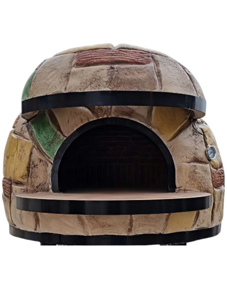 Forno Legna Artigianale Linea Rustico Rivestimento Mosaico Alta Resistenza