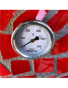 Forno Legna Artigianale Linea Unique Rivestimento Mosaico Rosso Alta Resistenza 2