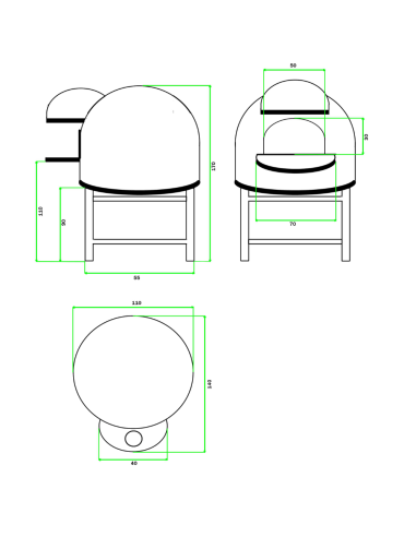 Forno A Legna Artigianale Rivestimento Mosaico Cotto Beige Pizza  Linea Wave