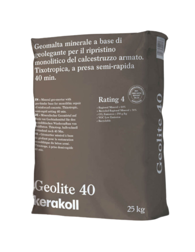 Geomalta Minerale Tixotropica 2 Sacchi Da 25 kg Cazzuola Punta Tonda 16 cm