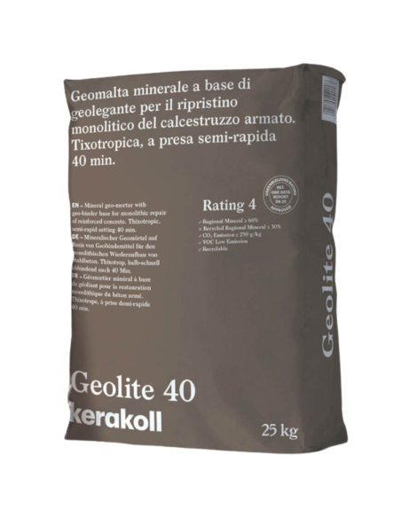 Geomalta Minerale Tixotropica 5 Sacchi Da 25 kg Cazzuola Punta Tonda 16 cm