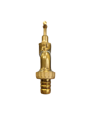 Rubinetto Portagomma Ottone Lucido 3/4 Pollice Erogazione Giardino Esterno