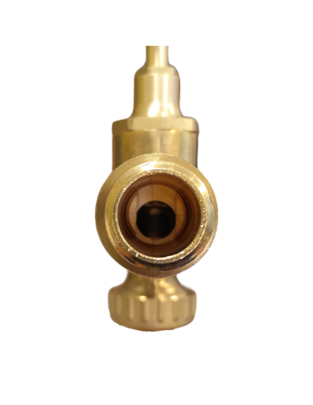 Rubinetto Portagomma Ottone Lucido 3/4 Pollice Erogazione Giardino Esterno