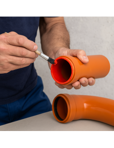 Adesivo Sigillante Rosso Semidenso VC 270 Tubi Raccordi Giunzioni Pvc 2