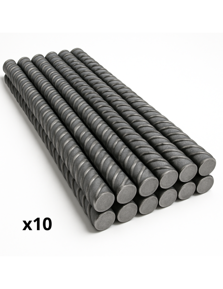 Tondino Ferro Zigrinato 2 m Barra Armatura Cemento Armato Edilizia Pezzi 10