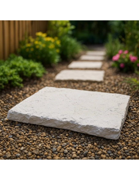 Camminamento Cemento Effetto Pietra 45x60cm Sp.4cm Ambienti Esterni Cortili