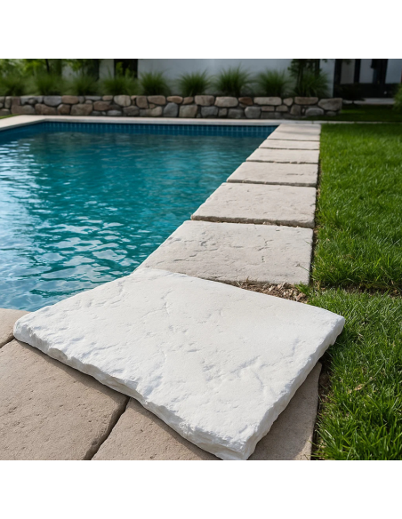 Camminamento Cemento Effetto Pietra 45x60cm Sp.4cm Ambienti Esterni Cortili