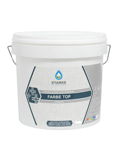 Farbe Top Pittura Murale Superlavabile Igienizzante Antimuffa Ottima Copertura