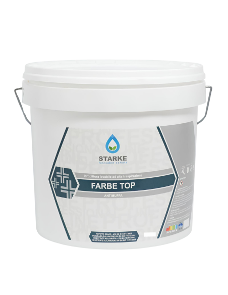 Farbe Top Pittura Murale Superlavabile Igienizzante Antimuffa Ottima Copertura