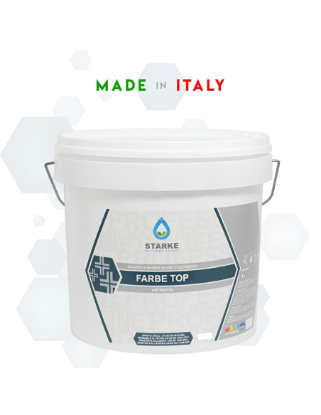 Farbe Top Pittura Murale Superlavabile Igienizzante Antimuffa Ottima Copertura