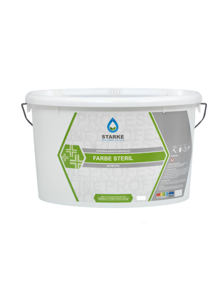 Farbe Steril Pittura Coprente Igienizzante Antimuffa Opaca Permeabile Vapore