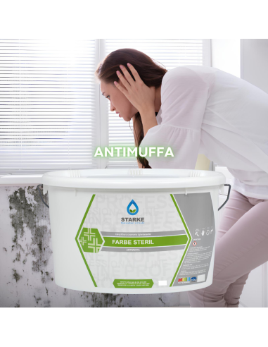 Farbe Steril Pittura Coprente Igienizzante Antimuffa Opaca Permeabile Vapore