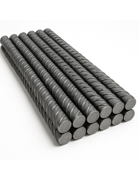 Tondino Ferro Zigrinato 2 m Barra Armatura Cemento Armato Edilizia Pezzi 10