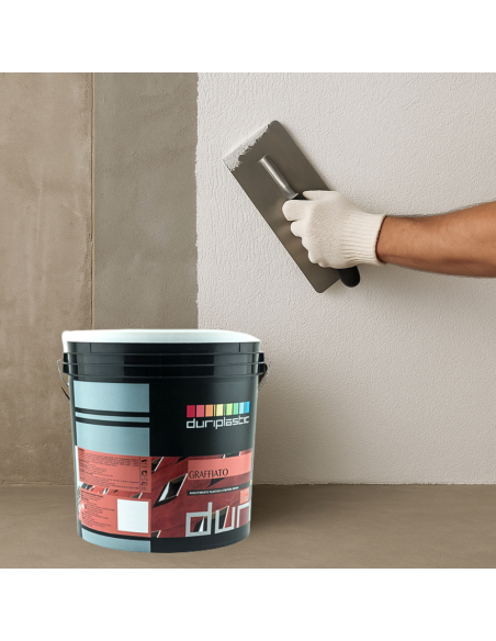 Rivestimento Graffiato Plastico Idrorepellente Bianco Quarzi Purissimi Esterni