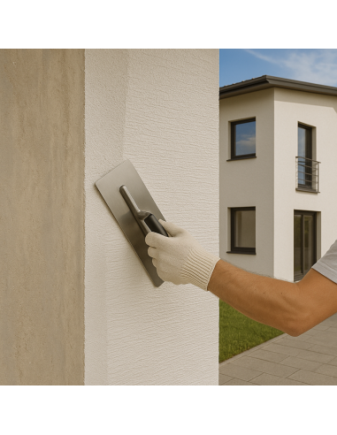 Rivestimento Graffiato Plastico Idrorepellente Bianco Quarzi Purissimi Esterni