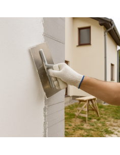 Fassaden Schutz Spatolato Acril Silossanico Antialga Rivestimento Murale Rasato 2