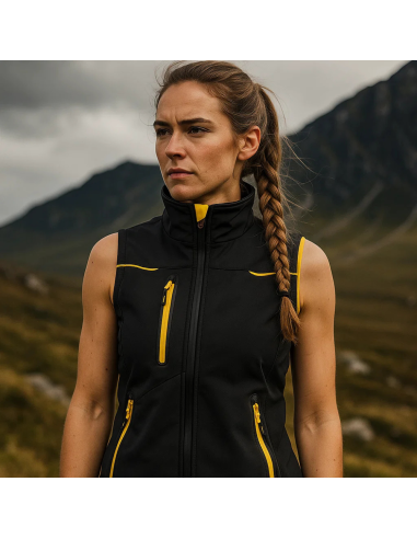 Gilet Softshell Donna Impermeabile Traspirante Universe Colore Black Carbon 