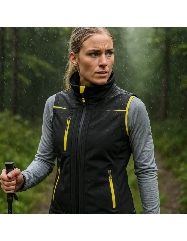 Gilet Softshell Donna Impermeabile Traspirante Universe Colore Black Carbon 