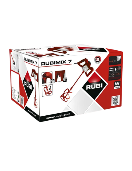 Miscelatore Professionale Rubimix 7 1200W Frusta Adesivi Cementizi Resine Rubi