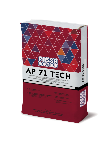 AP 71 Tech  Adesivo Monocomponente Bianco Grigio Pavimenti Rivestimenti 25 kg