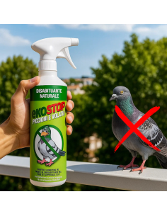 Disabituante Naturale Pronto All'Uso Piccioni Volatili Spray 750 ml Ekostop 2