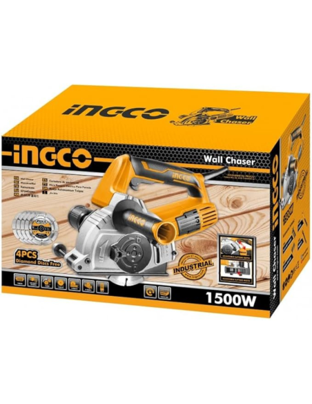 Scanalatore Per Muri 1500 W Diametro 125 MM M14 Tracce Pareti Tubazioni 