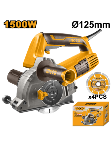 Scanalatore Per Muri 1500 W Diametro 125 MM M14 Tracce Pareti Tubazioni 