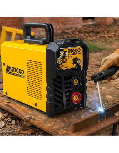 Saldatrice Inverter Portatile Modello MMA 10 - 160AH Elmetto Spazzola 