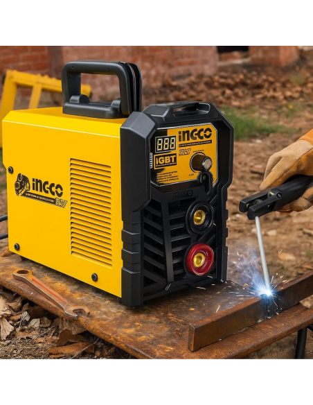 Saldatrice Inverter Portatile Modello MMA 10 - 160AH Elmetto Spazzola 