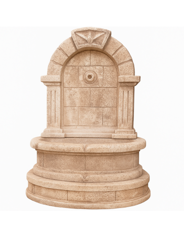 Fontana Spagnola Decorativa Modello Terra H120xL80xP45 Cemento Effetto Pietra