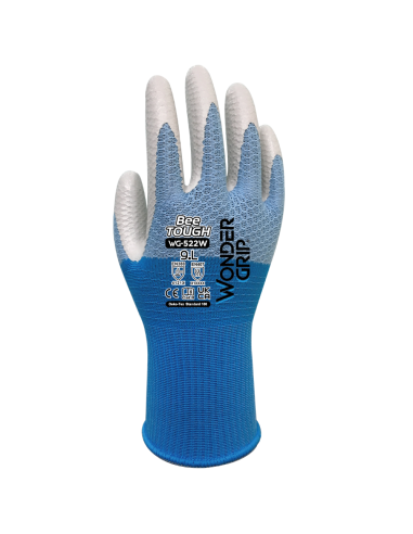 Guanti Lavoro Bee-Tough Ultraleggeri Bianco Celeste Resistenza Calore 