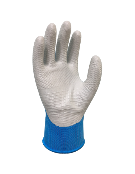 Guanti Lavoro Bee-Tough Ultraleggeri Bianco Celeste Resistenza Calore 