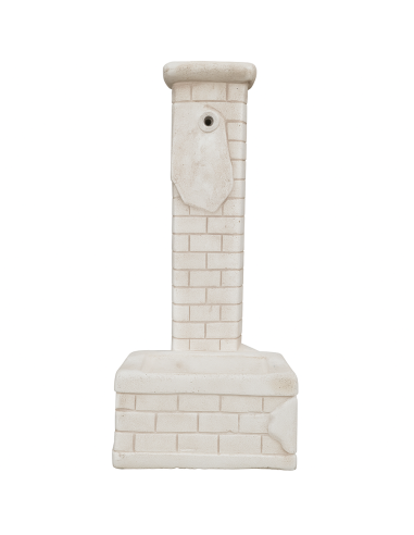Fontana Decorativa Mattone Giardino Cemento Effetto Mattoni H 90 L 35 P 50 Cm