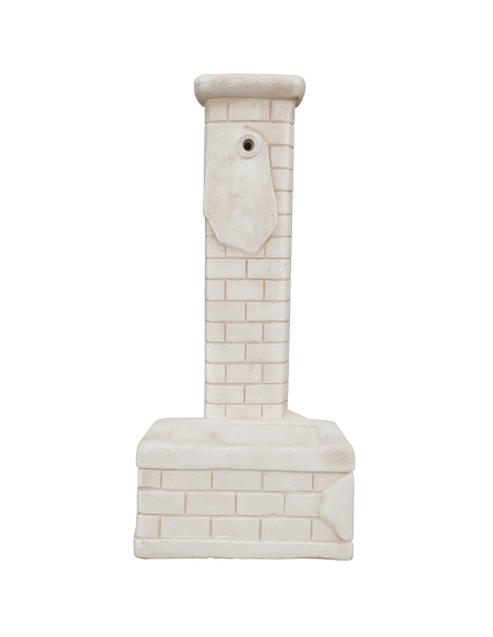 Fontana Decorativa Mattone Giardino Cemento Effetto Mattoni H 90 L 35 P 50 Cm