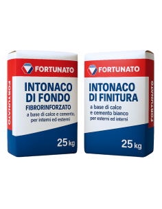 Set Completo Intonaco Fondo Fibrorinforzato Intonaco Finitura Interni Esterni