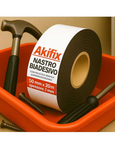 Nastro Biadesivo Cartongesso Pellicola Singola Superprofessionale Spessore 3 mm