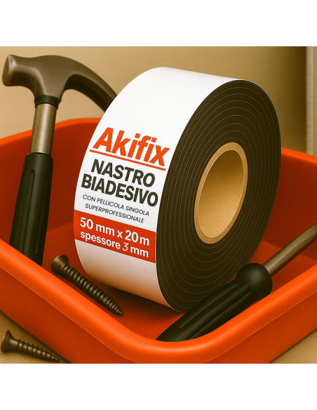 Nastro Biadesivo Cartongesso Pellicola Singola Superprofessionale Spessore 3 mm