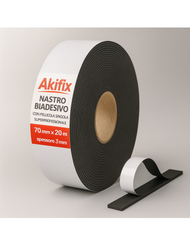 Nastro Biadesivo Cartongesso Pellicola Singola Superprofessionale Spessore 3 mm