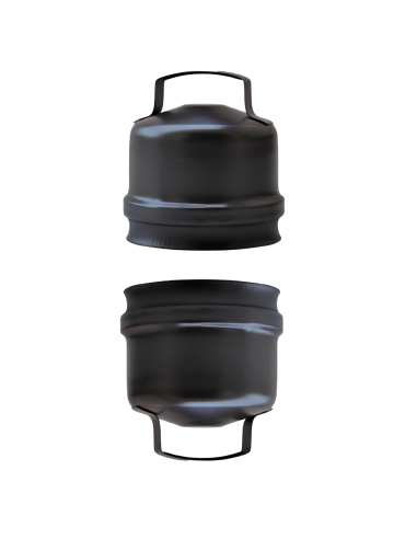 Tappo Condensa Cieco Acciaio Inox Diametro 80mm  Spessore 1,2mm Canna Fumaria 