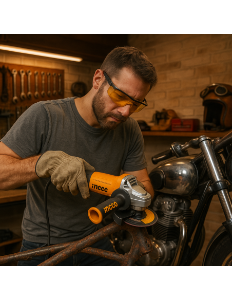 Smerigliatrice Angolare 115 MM 950W 10 dischi Valigetta Preparazione Superfici  