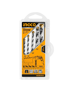 Set 5 Punte Acciaio Trapano Muratura Foratura Precisa Professionale 