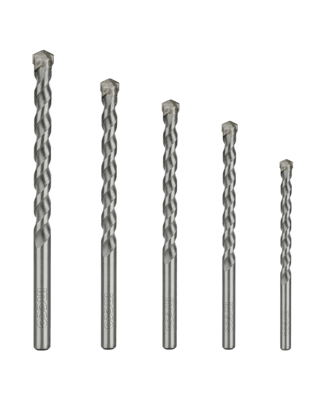 Set 5 Punte Acciaio Trapano Muratura Foratura Precisa Professionale 