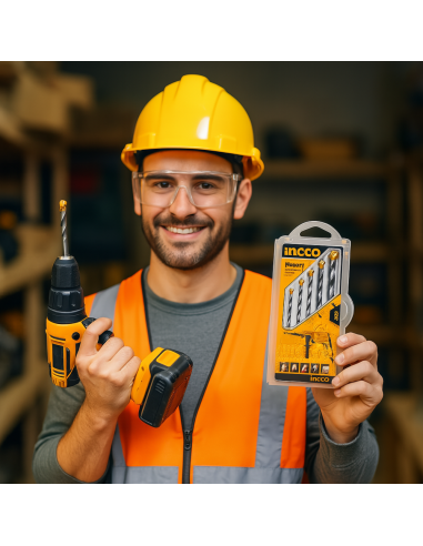 Set 5 Punte Acciaio Trapano Muratura Foratura Precisa Professionale 