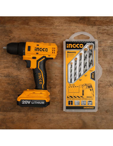 Set 5 Punte Acciaio Trapano Muratura Foratura Precisa Professionale 